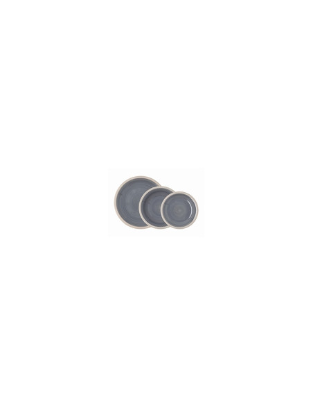 VAJILLA CERAMICA GRIS BALTIC 18 PZ