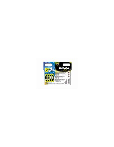 PILA ALCALINA LR03 AAA SET 8+4 1,5 V