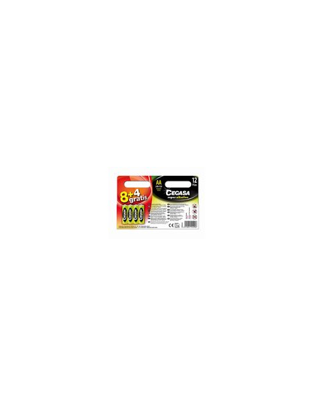 PILA ALCALINA LR06 AA BL 8+4 1,5 V