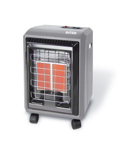 ESTUFA GAS BUTANO INFRARROJOS GRIS 1500 W