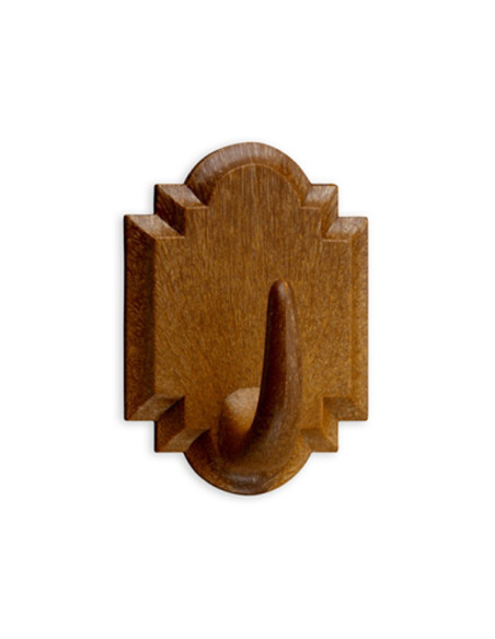 PERCHA ADHESIVA MADERA BL.2
