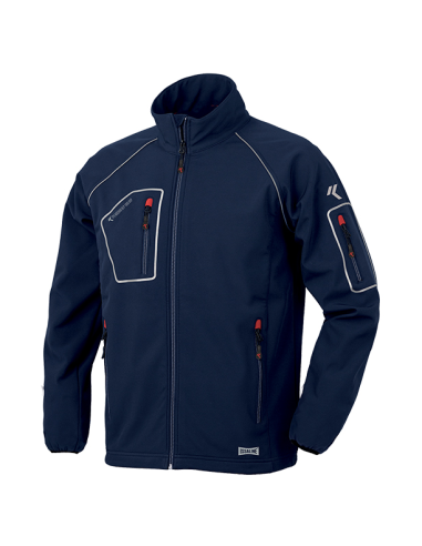 CHAQUETA SOFTSHELL AZUL M
