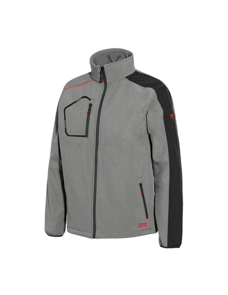 CHAQUETA SOFTSHELL GRIS XXL
