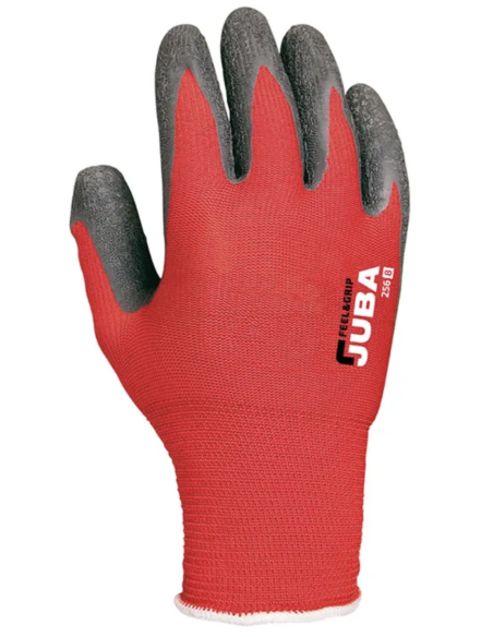 GUANTE POLIESTER LATEX T.8