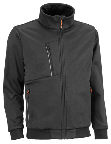 SUDADERA CREMALLERA NEGRO ACTIVE XXL