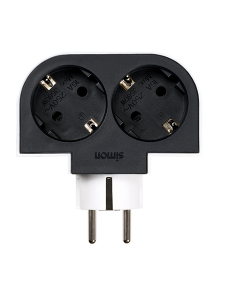 CLAVIJA ADAPTADOR 2T GIRATORIO 180 250 W