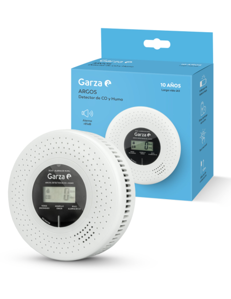 Detector de humo y CO Garza Argos 2 en 1
