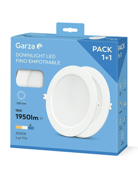 DOWNLIGHT LED PC REDONDO BLANCO LUZ FRIA
