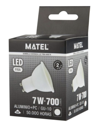 LAMPARA LED DICROICA FRIA 7 W