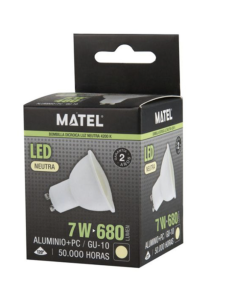 LAMPARA LED DICROICA NEUTRA 7 W
