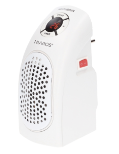 Mini calefactor Bardei 400 W blanco | Artigas