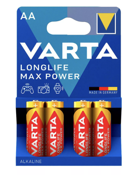 PILA ALCALINA BL 4 LR06 AA LONGLIFE MAX POWER 1,5 V