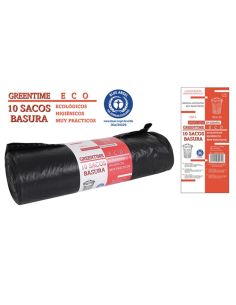 SACO BASURA 10U G180 150L. 95X135 MM
