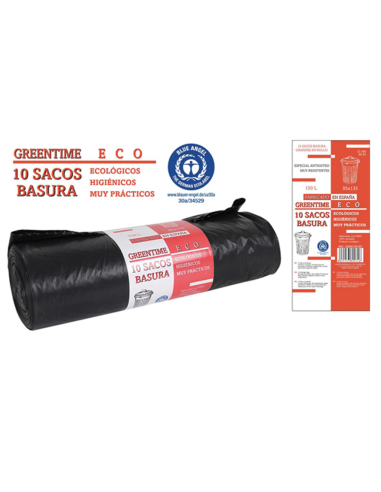SACO BASURA 10U G180 150L. 95X135 MM