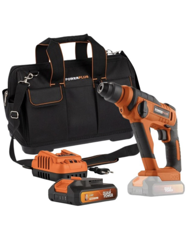 Taladro percutor VARO 20 V con batería y bolsa