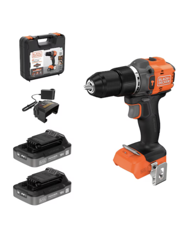 Taladro BLACK+DECKER BLD783E2K-QW 18 V | Artigas