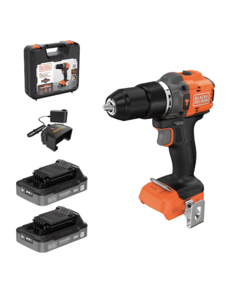Taladro BLACK+DECKER BLD783E2K-QW 18 V | Artigas