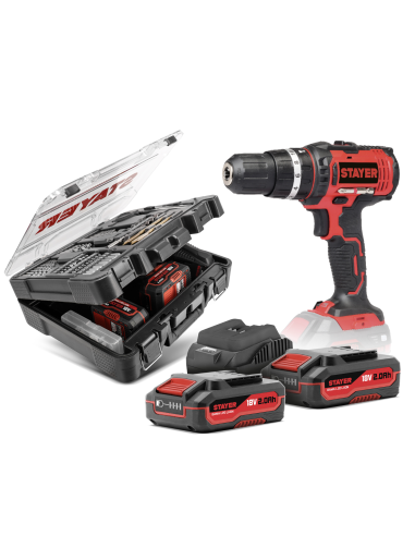Taladro Stayer PBL 2022 18 V + 126 accesorios | Artigas