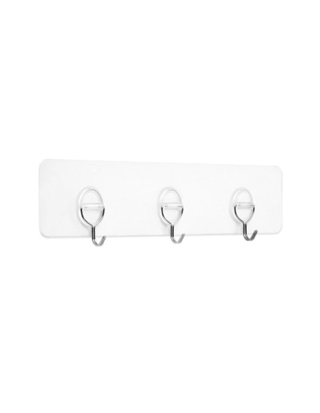 PERCHA ADHES REUTIZABLE 3 GANC 378X95X25