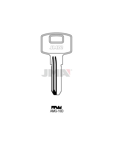 LLAVE EN BRUTO ACERO AMG-10D