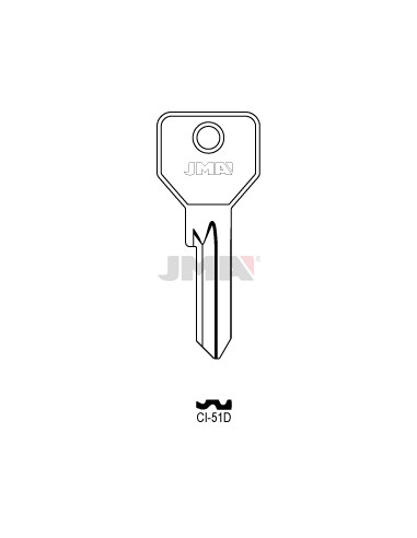 LLAVE EN BRUTO ACERO CI-51D