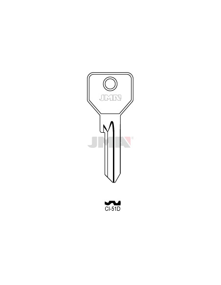 LLAVE EN BRUTO ACERO CI-51D