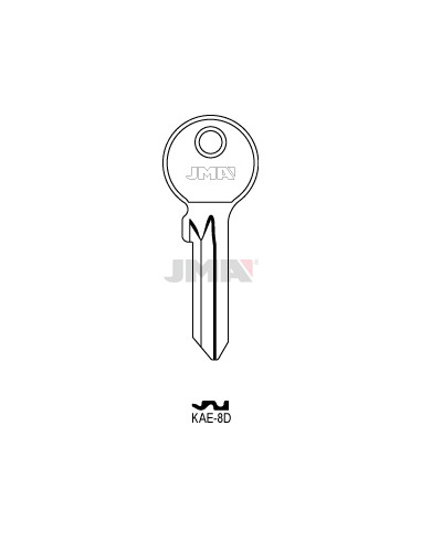 LLAVE EN BRUTO ACERO KAE-8D