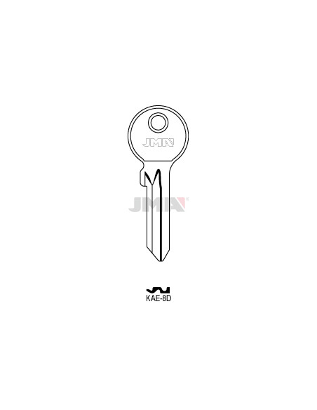 LLAVE EN BRUTO ACERO KAE-8D