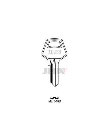 LLAVE EN BRUTO ACERO MER-16D