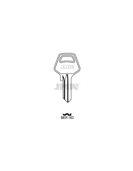 LLAVE EN BRUTO ACERO MER-16D