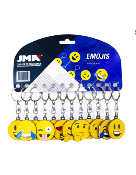 LLAVERO EMOJIS BLISTER 12uds