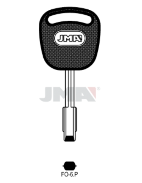 LLAVE EN BRUTO COCHE C/PLA SEG FO-6P