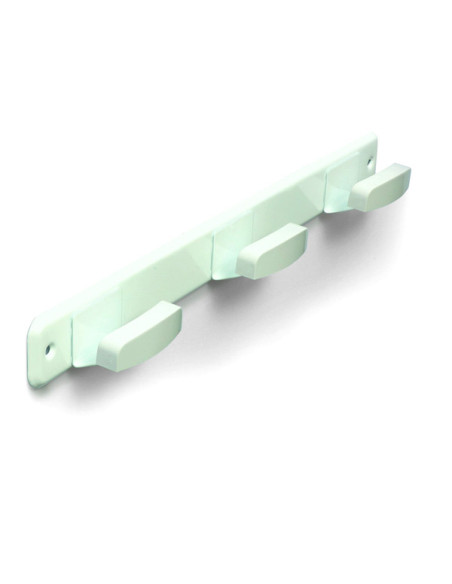 PERCHA INOX 3 BRAZ.LAC.BLANCO