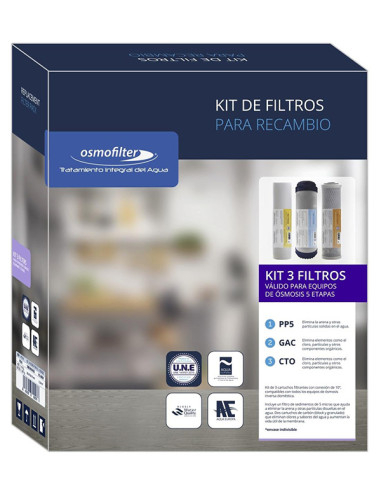 RECAMBIO FILTRO OSMOSIS PACK 3