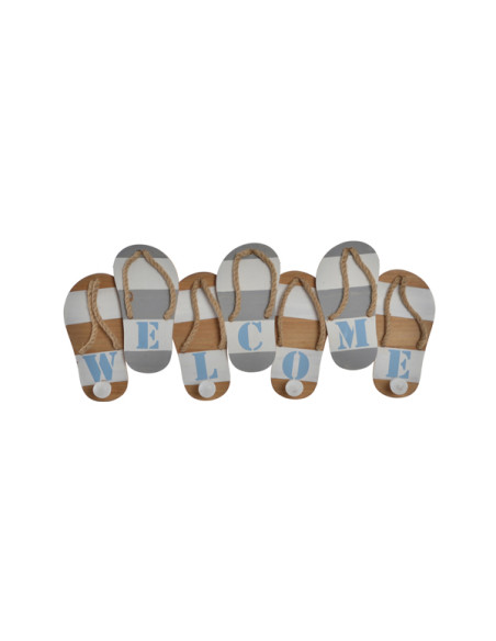 PERCHERO MADERA NAUTICO 47X5X20CM