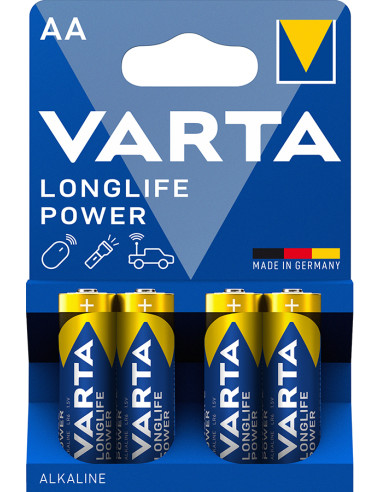 PILA ALCALINA LR06 AA BL 4 LONGLIFE POWER 1,5 V