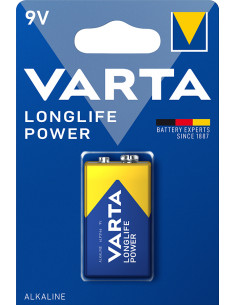PILA ALCALINA 6LR61 LONGLIFE POWER 9 V
