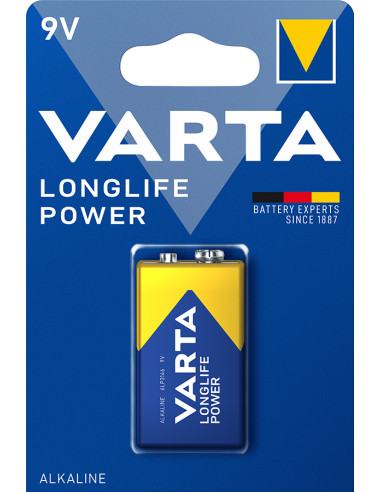 PILA ALCALINA 6LR61 LONGLIFE POWER 9 V