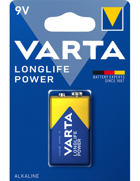 PILA ALCALINA 6LR61 LONGLIFE POWER 9 V