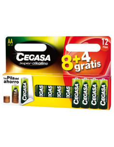 PILA ALCALINA LR06 AA BL 8+4 1,5 V