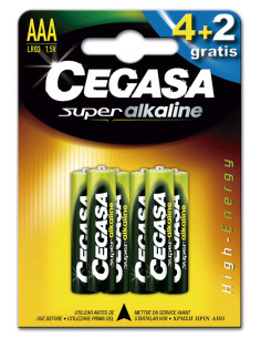 PILAS LR03 AAA SUP. ALCALINA 4+2 1,5 V