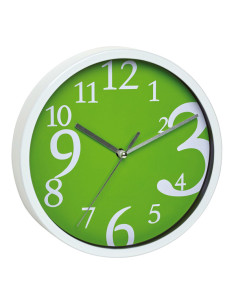 RELOJ PARED ESFERA VERDE 20 CM
