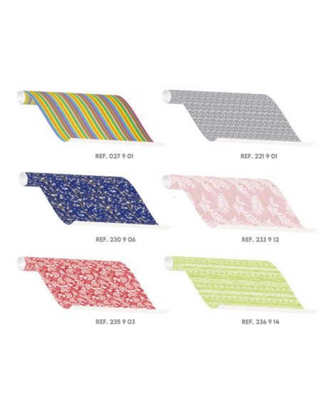 PAPEL REGALO BASIC SURTIDO 70X200 CM
