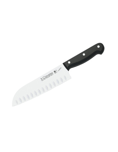 CUCHILLO SANTOKU ALVEOLADO 18 CM