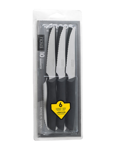 CUCHILLOS CHULETERO NOVA SET 6 110 MM