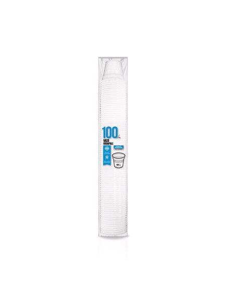 VASO DESECHABLE PP IRROMP BCO B/100 100 CM3
