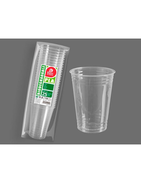 VASO DESECHAB TRANSP PLA B/25 575 CM3
