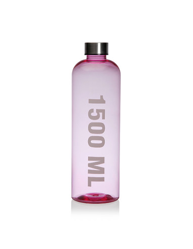 BOTELLA AGUA PS-INOX ROSA 1500 ML