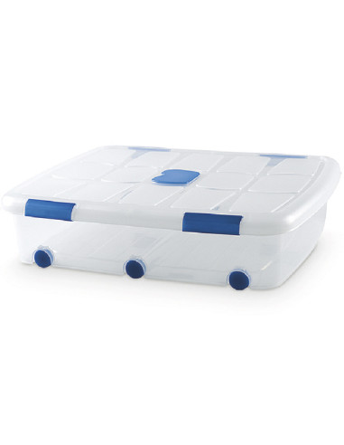 CAJA BAJO CAMA TRANSPARENTE 56 L