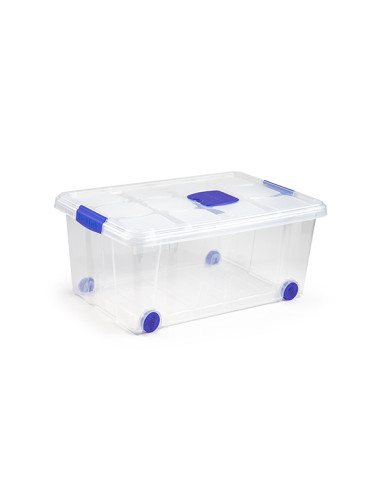 CAJA MULTIUSO C/RUEDA TRANSP 36 L